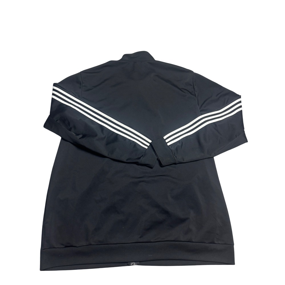 Adidas Mens 3 Stripes Full Zip Track Jacket Black White Size 3XLT Tall - Picture 5 of 5